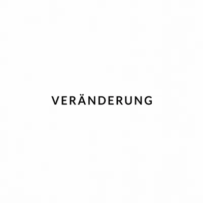 VERÄNDERUNG Cover